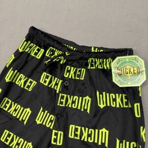 Wicked Womens Pajama‎ Pants Size M Elphaba Glinda Velour Sleep Pants Pockets NWT